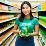 Home 5 그린워싱의 실태와 소비자의 역할 - **Prompt:** A young Vietnamese woman, in her late 20s, wearing modest, casual clothing (jeans and a ...