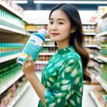 Home 4 그린워싱의 경제적 동기 분석 - **Prompt:** A young Vietnamese woman, dressed in a tasteful, modest floral dress, stands in a bright...