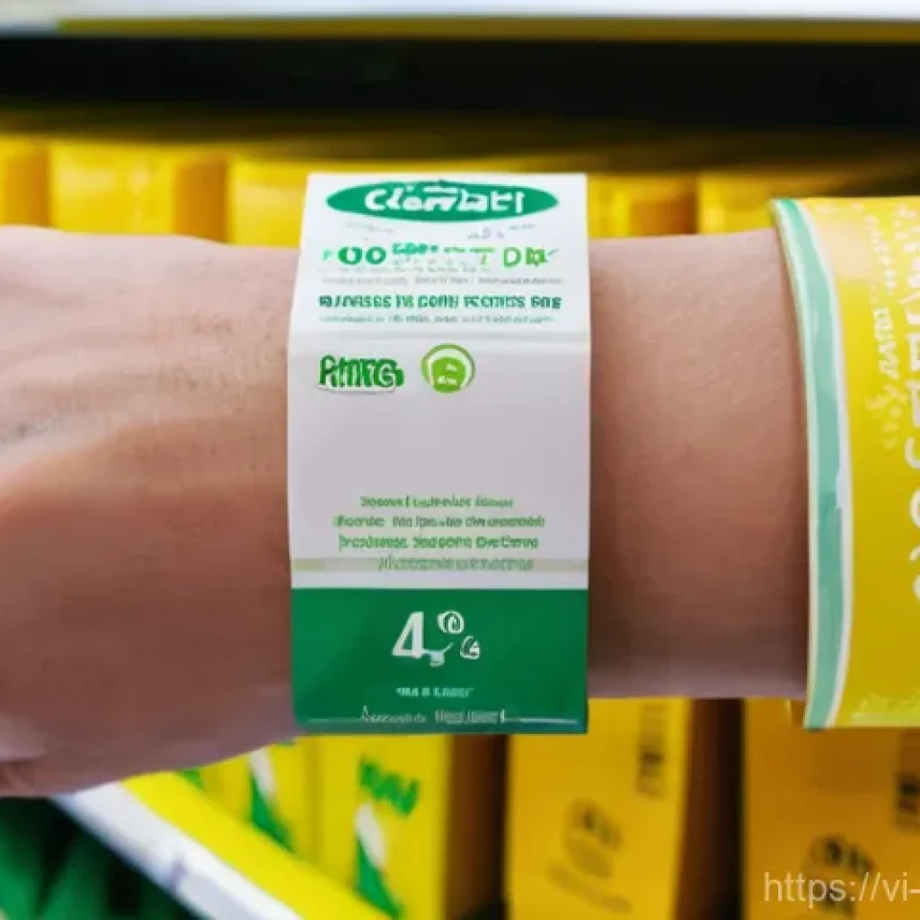 그린워싱과 기후 변화의 연관성 - **Prompt:** A close-up shot of a brightly colored, eco-friendly-looking product package on a superma...